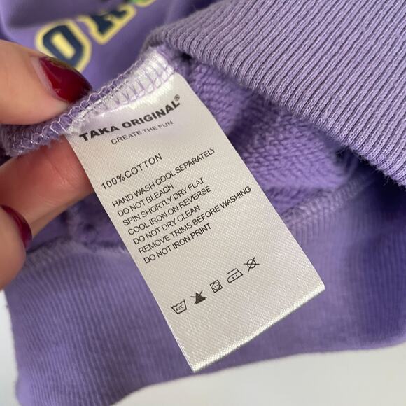 TAKA ORIGINAL Moody Bob Purple Graphic Hoodie - Picture 10 of 12